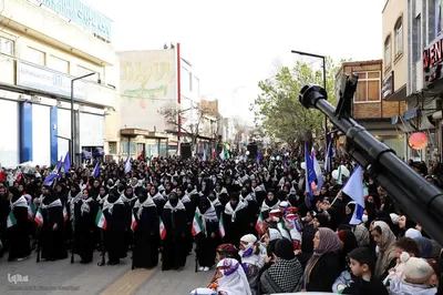 اجتماع و رزمایش بزرگ دو هزار نفری دختران جانفدای ایران در اهر