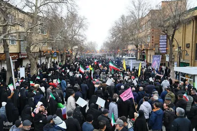راهپیمایی ۲۲ بهمن در همدان