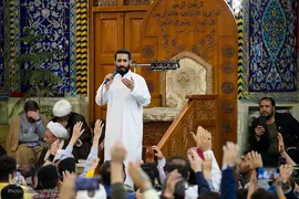 مراسم تحویل سال نو در حرم امام حسین(ع)