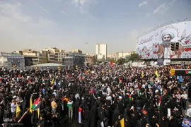 تشییع پیکر شهید اسماعیل هنیه در تهران 