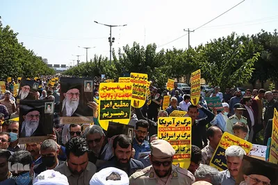راهپیمایی نمازگزاران نماز جمعه بجنورد در اعتراض به حوادث اخیر‎‎