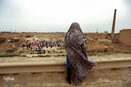 جشن نوروزی برای کودکان کار و خانواده‌های کارگران کوره پزخانه‌های شمس آباد تهران 