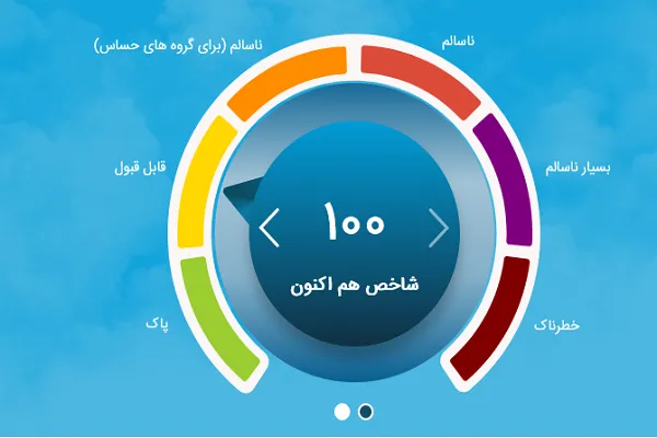 هوای تهران در آستانه نارنجی شدن