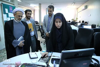 بازدید حجت الاسلام احمدی، رییس ستاد مرکزی پیاده روی اربعین از ایکنا