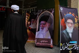 مراسم تشییع پیکر آیت‌الله سیدمحمدمهدی خلخالی در مشهد مقدس