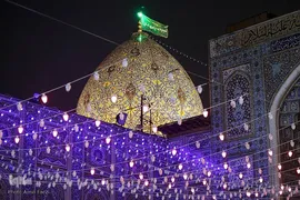 حال و هوای حرم شاهچراغ(ع) در شب نیمه شعبان‎