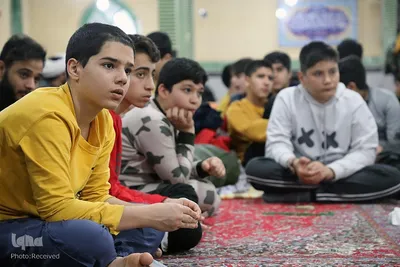 مراسم اعتکاف دانش آموزی در سمنان