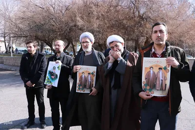 تجمع دانشگاهیان دانشگاه تبریز در محکومیت اقدام اتحادیه اروپا علیه سپاه پاسداران انقلاب اسلامی