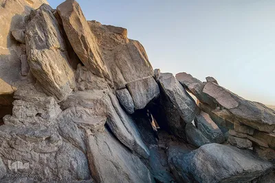 Pilger auf dem Weg zum Berg Arafat