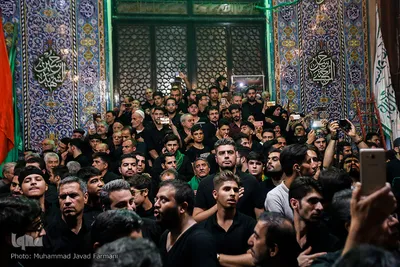 آیین مشعل گردانی عراقی ها در شب عاشورای حسینی