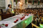وداع با پیکر شهید جلالی نسب