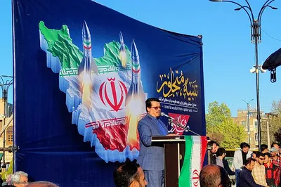 جشن مردم همدان در حمایت از اقدامات سپاه پاسداران‎