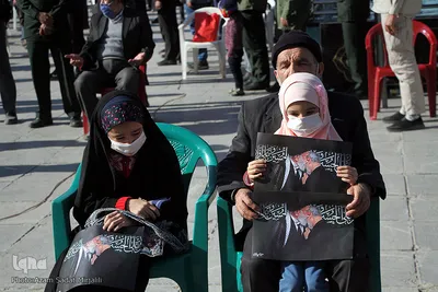 استقبال و تشییع چهار شهید گمنام در یزد‎