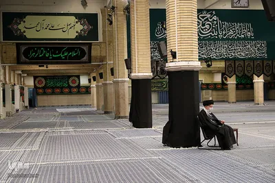 اولین شب مراسم عزاداری ایام شهادت حضرت زهرا(س) با حضور رهبر معظم انقلاب