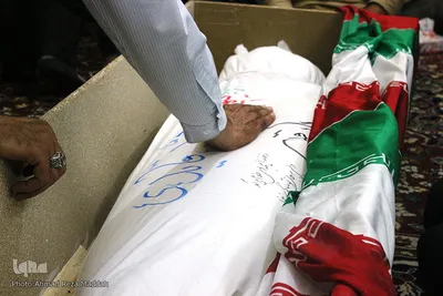 مراسم وداع خانواده شهید محمد قائدی