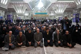 مراسم تجدید میثاق دانشگاهیان و جهادگران با آرمان‌های معمار کبیر انقلاب، امام خمینی (ره)