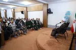 آیت‌الله محمدباقر محمدی لائینی در دیدار اعضای ستاد بزرگداشت هفته دفاع مقدس و جمعی از پیشکسوتان جهاد و مقاومت