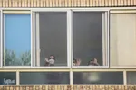 حضور جواد فروغی مدال آور المپیک 2020 توکیو در آسایشگاه شهید بهشتی مشهد
