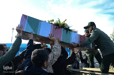 ورود پیکر مطهر سه شهید گمنام به تبریز‎‎