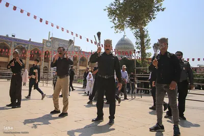 عزاداری هیئت عشایر قشقایی در حرم شاهچراغ(ع)