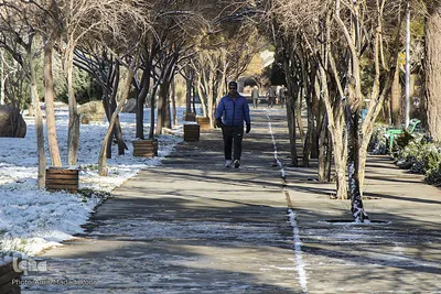 نخستین برف زمستانی در خراسان‌جنوبی