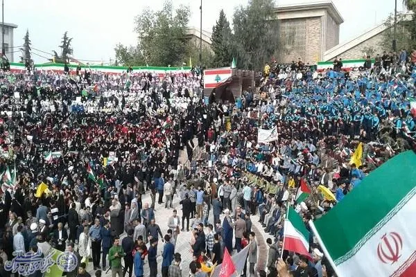 راهپیمایی سراسری یوم‌الله سیزدهم ابان ماه در ساری