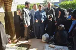 ادای احترام غلامرضا شریعتی، استاندار خوزستان به شهدای هویزه