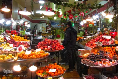 حال و هوای بازار تبریز در شب یلدا