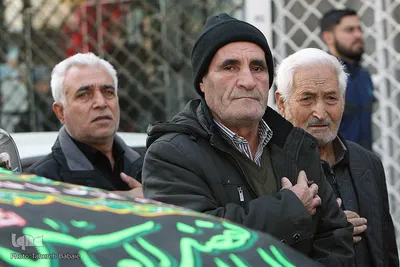 تشییع پیکر دو شهید گمنام در نعمت آباد تهران