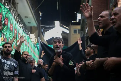 عزاداری عاشورا در چهارراه گلوبندک