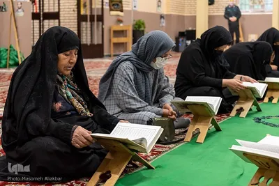 آیین جزءخوانی در آستان امامزاده محمد (ع) کرج