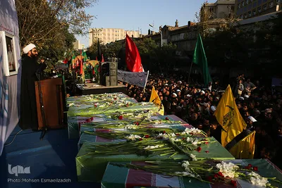 تشییع پیکر مطهر ۹ شهید دفاع مقدس و ۲ شهید مدافع حرم / مشهد
