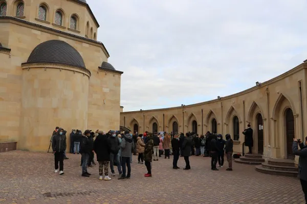 Ukrayna'da Ar-Rahma Camisi'nde COVID-19 aşı merkezi açıldı