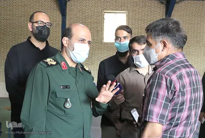 بازدید فرمانده سپاه امام حسن مجتبی(ع) البرز  از پایگاه تجمیعی واکسیناسیون کووید ۱۹‎‎