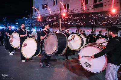عزاداری مردم تبریز در شب تاسوعای حسینی