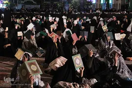 مراسم احیای نوزدهم ماه مبارک رمضان در آستان مطهر امامزاده سید جعفر محمد(ع) یزد