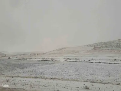 طبیعت برفی ارتفاعات و مناطق روستایی اهر