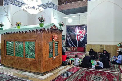 سفره صلوات در بقعه امامزاده بی بی خدیجه(س) شیراز‎‎