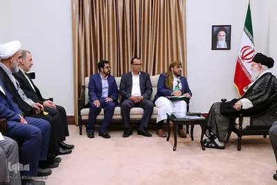 دیدار سخنگوی جنبش انصارالله یمن با رهبر انقلاب
