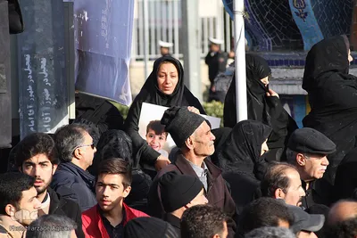 تشییع پیکر جنازه جانباختان حادثه قطار تبریز