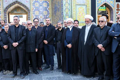 مراسم تشییع کاظم محمدزاده در حرم مطهر رضوی