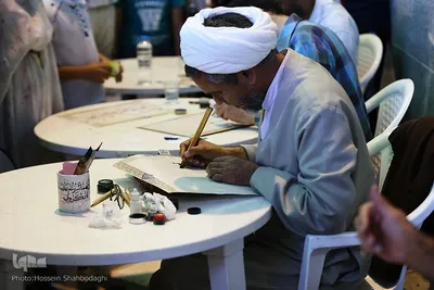 گردهمایی خطاطان برتر کشور در حرم حضرت معصومه(س)