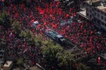 فیلم | میدان آزادی؛ صحنه بدرقه باشکوه رهبر شهید انقلاب