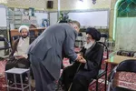 دیدارعوامل اجرایی سی و هشتمین جشنواره ملی قرآن با پدر شهید آیت‌الله آل‌هاشم‎