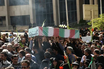 تشییع شهید گمنام در سوهانک تهران