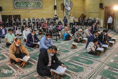 محفل انس با قران در مسجد صاحب‌الزمان سعادت آباد
