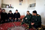 حضور فرمانده سپاه شهدا آذربایجان غربی در منزل شهیدان حمله تروریستی رژیم صهیونیستی‎