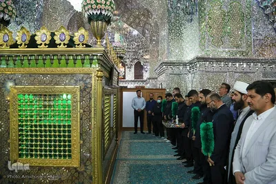 مراسم غبارروبی حرم مطهر حضرت علی بن حمزه