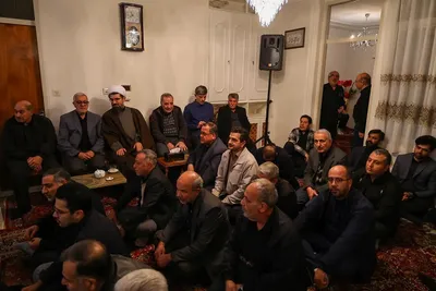 حضور امام جمعه تبریز در روضه خانگی