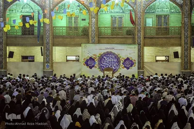نورافشانی آستان مقدس حضرت احمدی و محمدی(ع) در شیراز‎‎